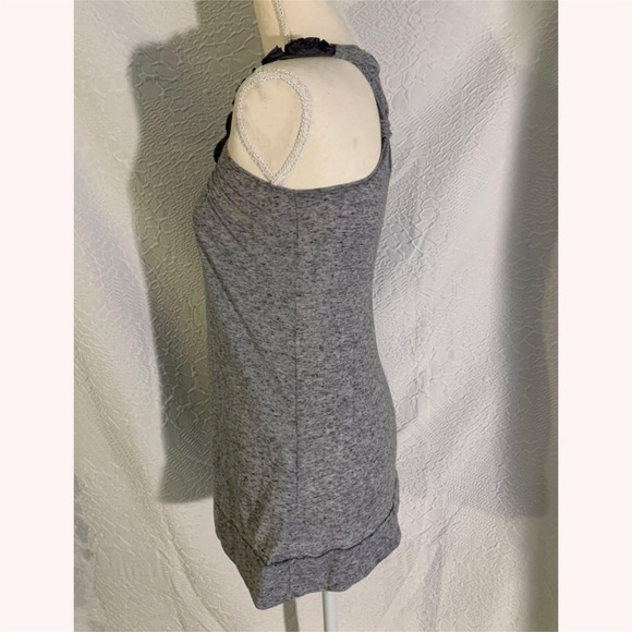 EUC! Buttaus Gray Floral Razor Bank Tank Top! - Picture 4 of 5